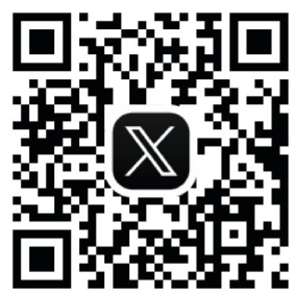公式X（旧Twitter）のQRコード